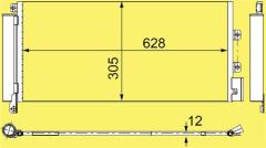 KLİMA KONDENSERİ LINEA 1.3 JTD 660x305x12