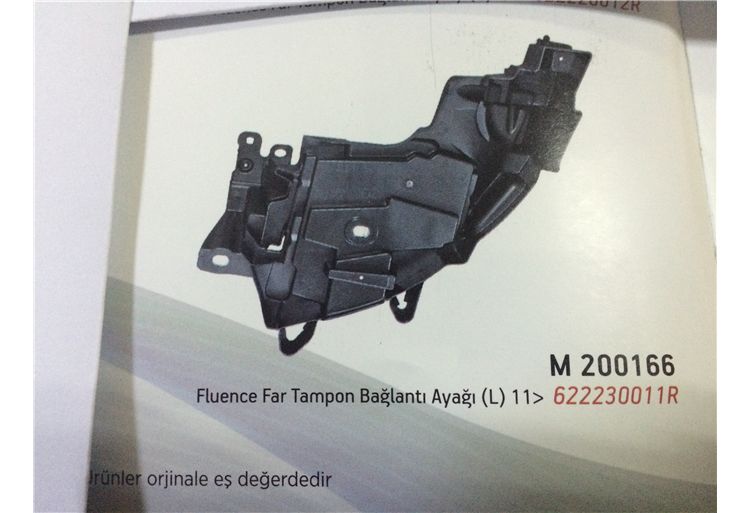 SOL TAMPON AYAĞI FLUENCE 09-12