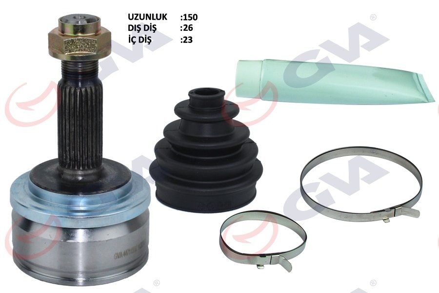 AKS KAFASI DIŞ TOYOTA AURIS. COROLLA 1.33L 1NR-FE NRE150 10-> 1.6L ZRE151 ZZE150 07-> 1.4L 1NDTV NDE150 07-> AVENSIS 1.6L ZRT270 09-> / VERSO 1.6L ZGR20 09 -> ABS li 26x23x61.2 - ABS 48 diş