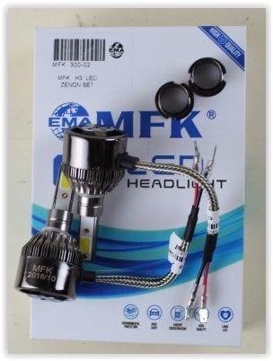 300-02 AMPÜL 12V H3 LED XENON SET COB LED TEK DEVRE