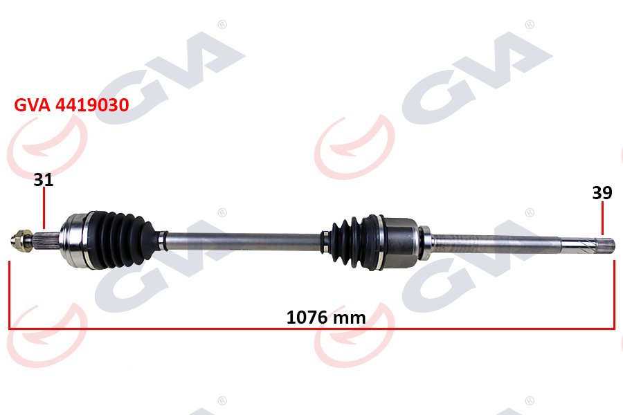 KOMPLE AKS SAĞ MASTER 3 10> MOVANO B 10> 2.3dCi 6 VİTES 1076mm