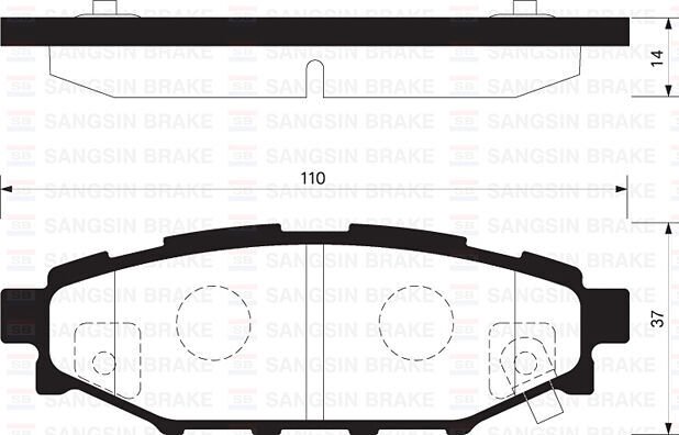ARKA FREN BALATA SUBARU FORESTER 2.0L EJ20 SH benzinli 08-13 / IMPREZA 1.5L EJ15 AWD GE3 06- / OUTBACK 2.0L 2.5L 03- / LEGACY 2.0L EJ20 EE20Z BL 03-09