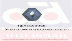 x ÖN KAPUT LOGO PLASTİK ARMASI KANGOO-CLIO