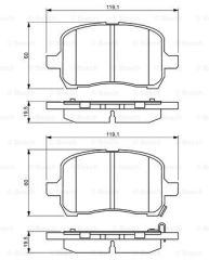 ÖN BALATA OPEL GT 07 CHEVROLET HHR 07-11