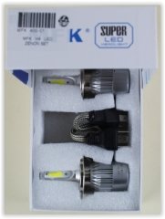 300-10 AMPÜL 12V H4 LED XENON SET COB LED ÇİFT DEVRE