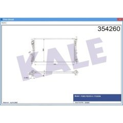 RADYATÖR FIESTA 5-FUSION 1.6TDCI AC KLİMASIZ MEK 593x379x26