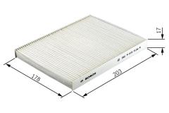 POLEN FİLTRESİ PANDA 2 1.1-1.2-1.3 JTD 03 KA 2 08 500C 1.3D 09 1987431106