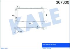 RADYATÖR AUDI 80/90-COUPE 600x304x42 AL/PL