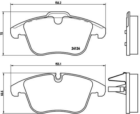 ON FREN BALATASI EVOQUE 12-18 FREELANDER 2 06-14 / MONDEO 4 07 /> S MAX GALAXY 07> VOLVO S60 2 1.5 T3 15>18 S80 2 2.0 08>12 V60 1 11>15 V70 3 09>15 XC70 2 09>12