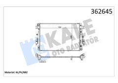 SU RADYATÖRÜ NISSAN NAVARA 2.3DCI 2015 QASHQAI 2 - RENAULT KADJAR BRAZING 720X488X16