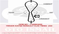TRİGER KAYIŞI 087x170 RENAULT CLIO KANGO SYMBOL TWINGO 1.2 8V NISSAN KUBISTAR 1.2 8V CT915
