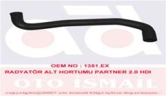 RADYATÖR ALT HORTUMU PARTNER 2.0 HDI DW10TD