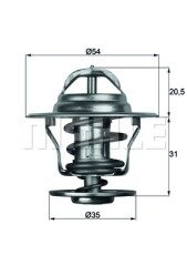 TERMOSTAT LAGUNA-ASTRA-GOLF-JETTA-PASSAT-CORDOBA-IBIZA-TOLEDO-CADDY 87C