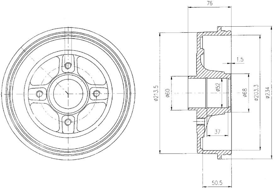 ARKA FREN KAMPANASI MEGANE 1-CLIO 2 SYMBOL 2-LOGAN MCV-SANDERO ABS SİZ 1.2-1.6-1.5-TWNG 2 RULMA