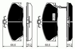 ÖN FREN BALATA HONDA CIVIC 1.6L D16 VTEC VTI 01-05 / 1.6L D16A Euro 96-99