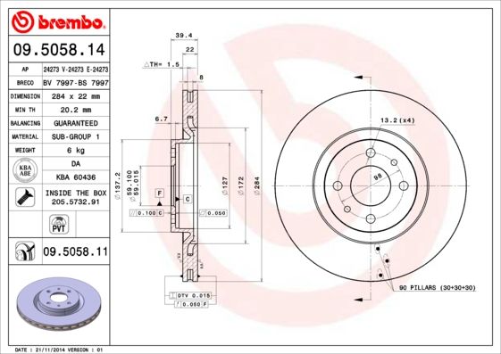 ON FREN DISKI FIAT TIPO 91 95 PUNTO 99 12 COUPE 96 00 ALFA ROMEO 146 95 01 145 95 01 LANCIA DELTA 2 93 99 DEDRA 91 99
