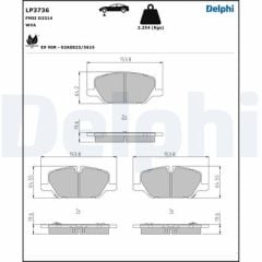 ÖN FREN BALATASI OPEL INSIGNIA B 18> 17 İNÇ JANT