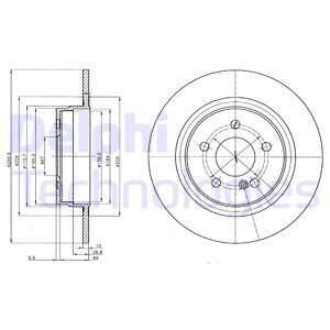 FREN DISKI ARKA MERCEDES W204 S204 C204 C207 A207