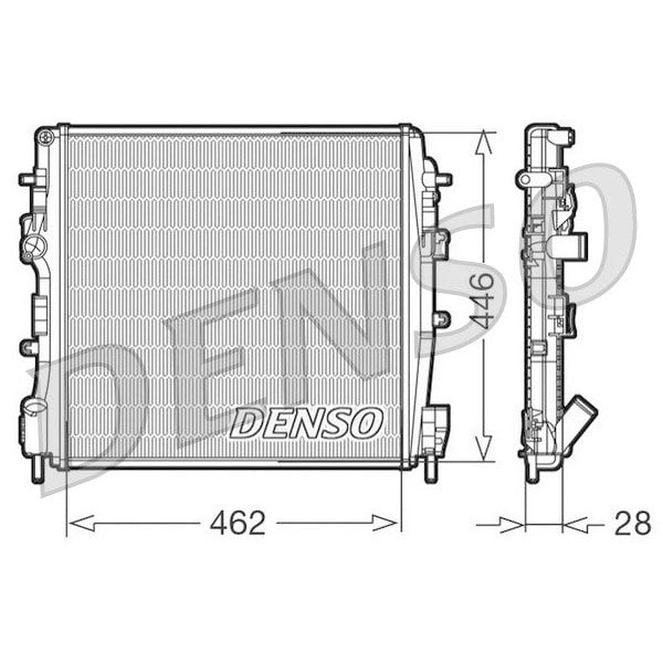 RADYATÖR KANGOO 1.5DCI K9K 01 AC KLİMASIZ MEK 470x461x34