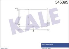 KLİMA KONDENSERİ HONDA CIVIC 1.5 HYBRİD-1.6İ 16V-1.8İ-16V-2.4İ 16V 12 OTO.-MEK. AL/AL