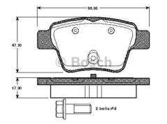 ARKA BALATA P307 00 307 SW 02 307 CC 03 207 06 C4 04 08 KÜÇÜK TİP 0986TB2896