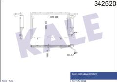 KLIMA RADYATORU FIESTA VI 1.25 16V 1.4TDCI 1.4 16V 1.6 16V 08 B MAX 1.5TDCI 1.6TCI 12