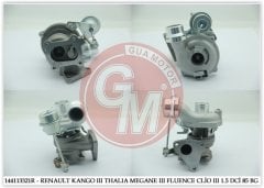 144113321R-TURBO KOMPLE KANGOO 3 08 FLUENCE-CLIO 3-MEGANE 2-3-SCENIC 2 1.5 DCİ 85 BG