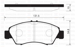 ÖN FREN BALATA KÜÇÜK TİP HONDA CIVIC 1.6L D16 SI enjeksiyonlu 92-95 1.4L D14A EURO 96-00 / JAZZ 1.4L L13A GD 02-08