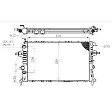 RADYATÖR BRAZING ASTRA G-ZAFIRA 1.4 16V-1.6 16V-1.8 16V-2.0 16V-2.2 16V AC KLİMASIZ MEK OTOM BR 600