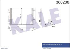 KLİMA KONDENSERİ ACCENT BLUE 1.4İ / KIA RIO 3 AL/AL 530x371x16