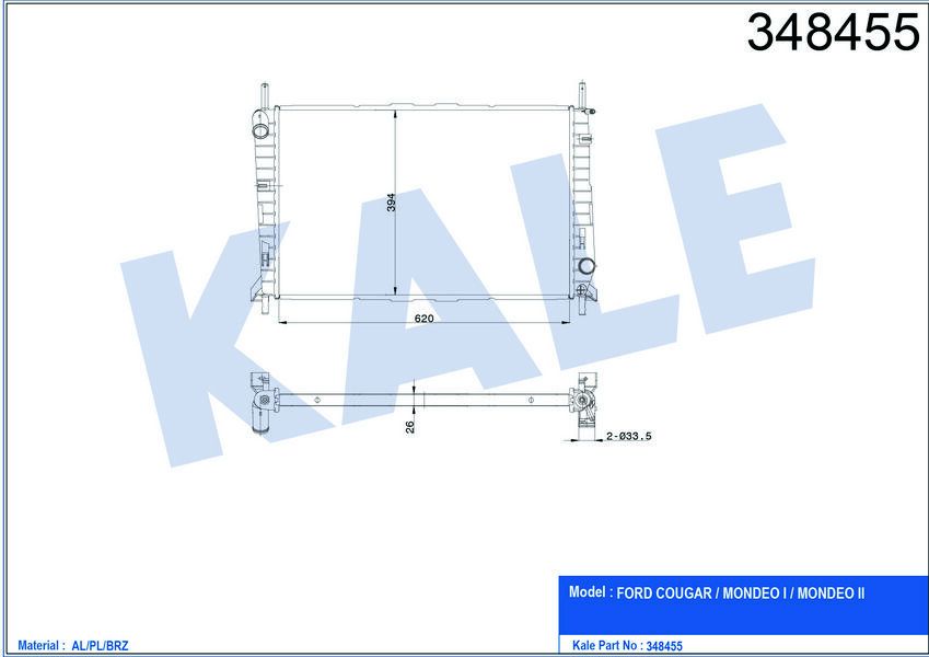 MOTOR SU RADYATORU AC MONDEO 1 2 92 00 1.6 1.8 2.0 OLCU 620 378 26 KLIMALI