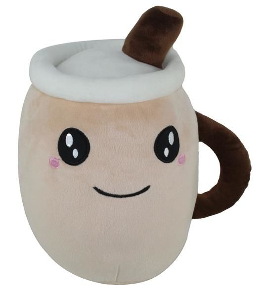 35 CM KAHVE KUPASI YASTIK KAHVE RENK PELUŞ