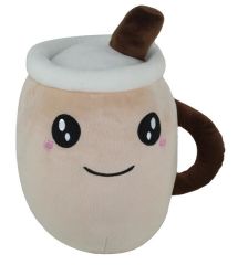 35 CM KAHVE KUPASI YASTIK KAHVE RENK PELUŞ