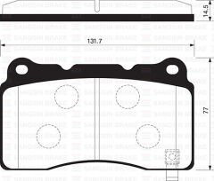 DİSK FREN BALATASI ÖN HONDA CIVIC 2.0 08-15