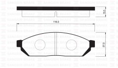 ÖN BALATA HONDA CIVIC 79-84 -SUZUKI ALTO 82-88 -DAMAS GDB254