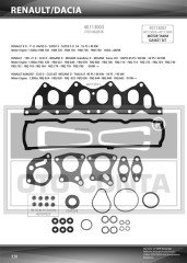 ÜST TAKIM CONTASI KANGOO-R19-MEGANE-SCENIC 1.9 DZL. KEÇELİ SUBAP LASTİKLİ SİLİNDİR KAPAK CONTASI SİZ