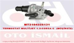 TERMOSTAT KOMPLE ALBEA-DOBLO-PALIO-PUNTO-PANDA 1.3 CORSA C-COMBO-MERIVA-TIGRA-1.3 CDTI MÜŞÜRSÜZ