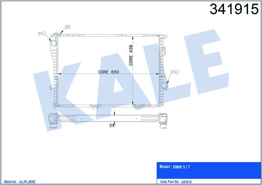 MOTOR SU RADYATORU OTO/SANZ. BMW M52 M60 M62 E39 E38