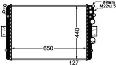 RADYATÖR 4ECO DAILY 2.5 TD 99 MEK. 650x433x34