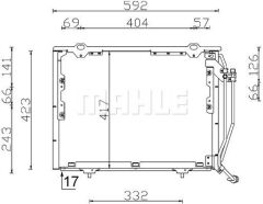 KLIMA RADYATORU MERCEDES W202 S202 W210