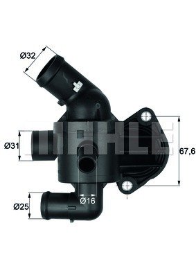 TERMOSTAT KOMPLE 87C CADDY GOLF JETTA PASSAT TIGUAN LEON OCTAVIA A3 2.0 TDI CFFA CFFB CFGB CLLA