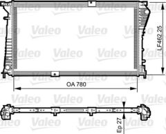 RADYATÖR VIVARO 06 TRAFIC II06 2.5CDTI G9U.6.30 AC KLİMASIZ MEK 780x462.25x27