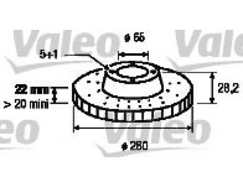 x ÖN FREN DİSKİ HAVALI GOLF 3 1.6 2.0 GTI 91-97 PASSAT1.9 96-97 TOLEDO 2.0 99 280mm