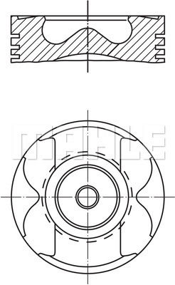 PISTON SEGMAN STANDART 83.00mm MERCEDES OM651 W176 W246 W204 C218 X204 W212 W447 W639 B906 B907 B910