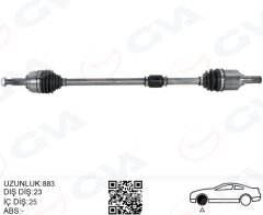 KOMPLE AKS SAĞ NISSAN MICRA 1.2L CG12DE CGA3DE CR12DE CR14DE 1.5L K9K Otomatik vites K12 03-09 23x25