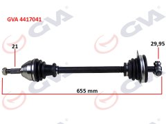 KOMPLE AKS SOL R21 MANAGER 1.7 86-93 655mm