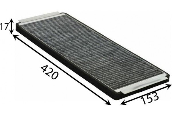 POLEN FİLTRESİ ASTRA F-CALIBRA-COMBO A-CORSA B-TIGRA KARBONLU CUK4251