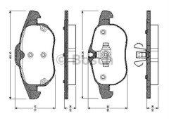 ÖN FREN BALATASI ASTRA H 05>10 VECTRA C 08.02> ZAFIRA B 05>10 SAAB 9.3 02> CROMA 06.05>