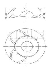 MOTOR PISTON SEGMAN 76.00mm 1.00 CLIO KANGOO 1.5 DCI K9K 26 PIM / 0.20 KISA