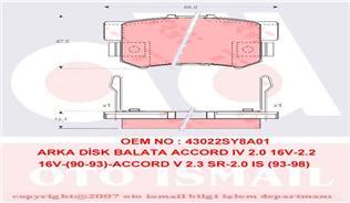 ARKA BALATA CIVIC VII 01-05 - CIVIC VIII 05 ACCORD VII 98-02 - ACCORD VIII 06